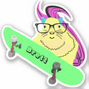 Pegatina Naughty Squirrel #873 Brett Skateboarding