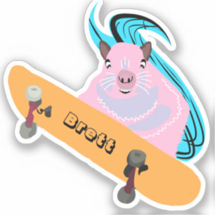Pegatina Naughty Squirrel #876 Brett Skateboarding
