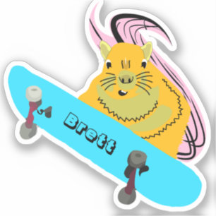 Pegatina Naughty Squirrel #900 Brett Skateboarding