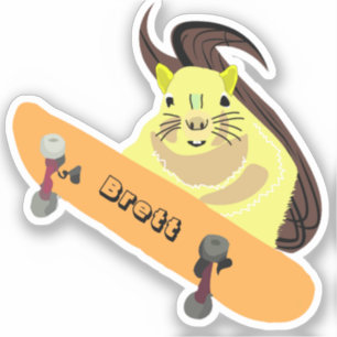 Pegatina Naughty Squirrel #915 Brett Skateboarding