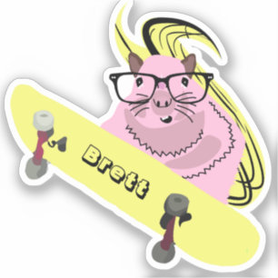Pegatina Naughty Squirrel #918 Brett Skateboarding
