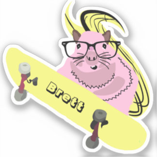 Pegatina Naughty Squirrel #923 Brett Skateboarding