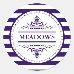 Pegatina náutico elegante de la Marina Clásica de