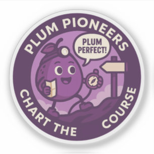 Pegatina Navegación Exploradora Plum Perfect