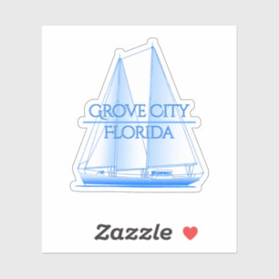 Pegatina Navegador náutico costero de Grove City