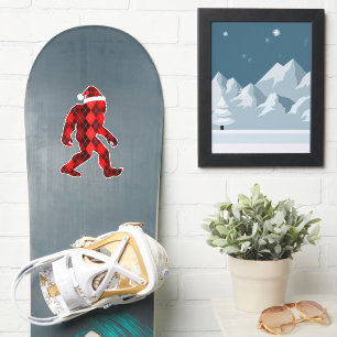 Pegatina Navidad de Bigfoot - Divertida Navidad 