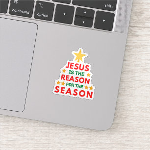 Pegatina Navidad Jesús es la razón de la temporada