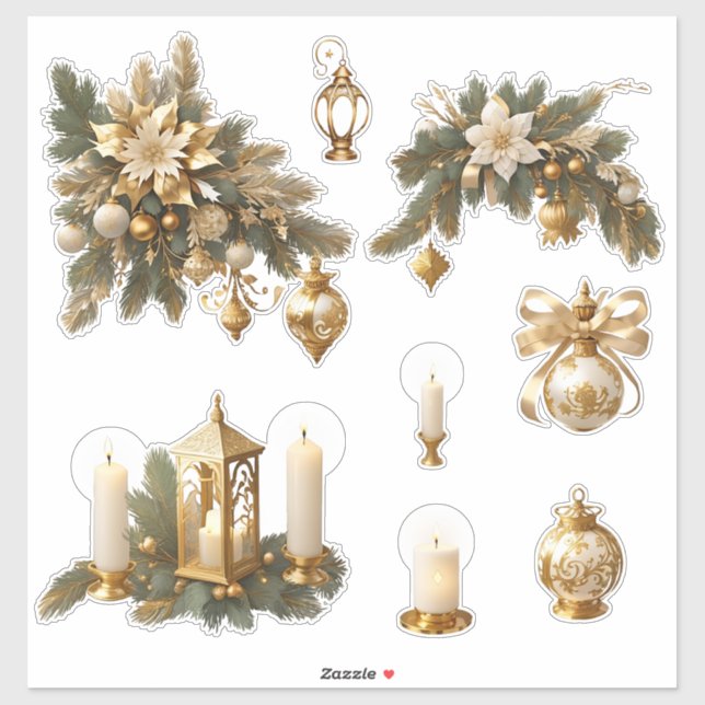 Pegatina Navidades_12 Personalizado-Pegatina de vinilo de c (Hoja)