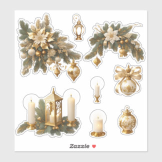 Pegatina Navidades_12 Personalizado-Pegatina de vinilo de c