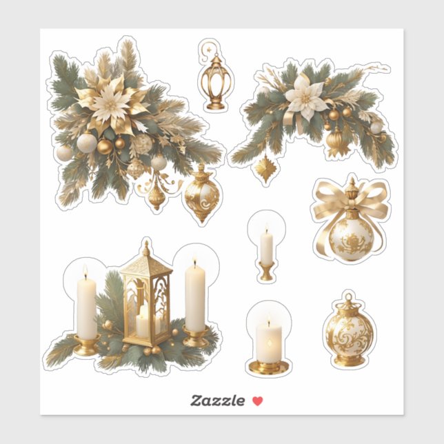 Pegatina Navidades_12 Personalizado-Pegatina de vinilo de c (Hoja)