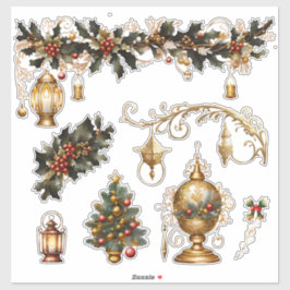 Pegatina Navidades_13 Personalizado-Pegatina de vinilo de c