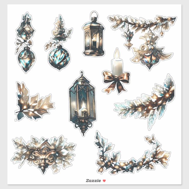 Pegatina Navidades_14 Personalizado-Pegatina de vinilo de c (Hoja)