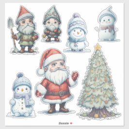 Pegatina Navidades_16 Personalizado-Pegatina de vinilo de c