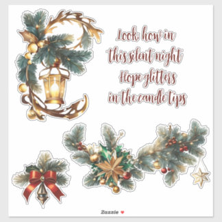 Pegatina Navidades_17 Personalizado-Pegatina de vinilo de c