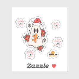 Pegatina Navidades amables Ghost Mug | Pan de jengibre y P 