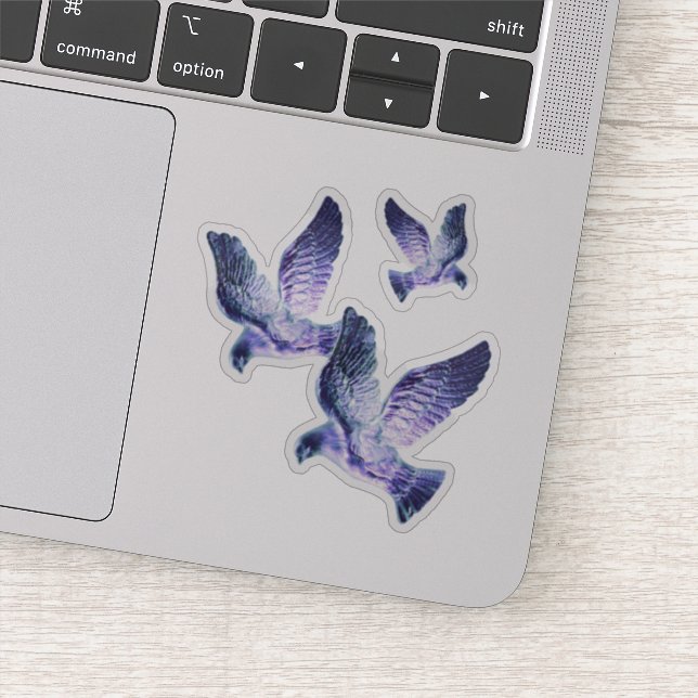 Pegatina Navidades azules brillantes (Detalle)