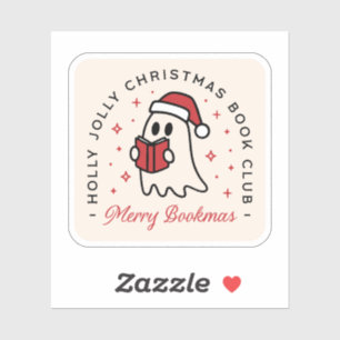 Pegatina Navidades club de lectura estética de fantasmas pr