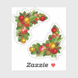 Pegatina Navidades coloridos