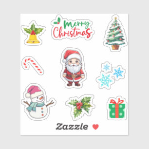 Pegatina Navidades Cute Winter Holiday Elements Pack 9pc