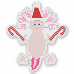 Pegatina Navidades de Cute Axolotl