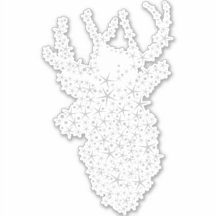 Pegatina Navidades de Estrellas de Renos