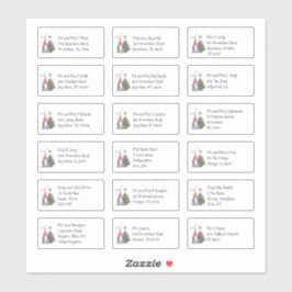 Pegatina Navidades De Gnome Cute 18 Direcciones De Nombre I