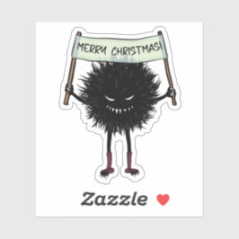 Pegatina Navidades de gótico Caracter Mal Bug