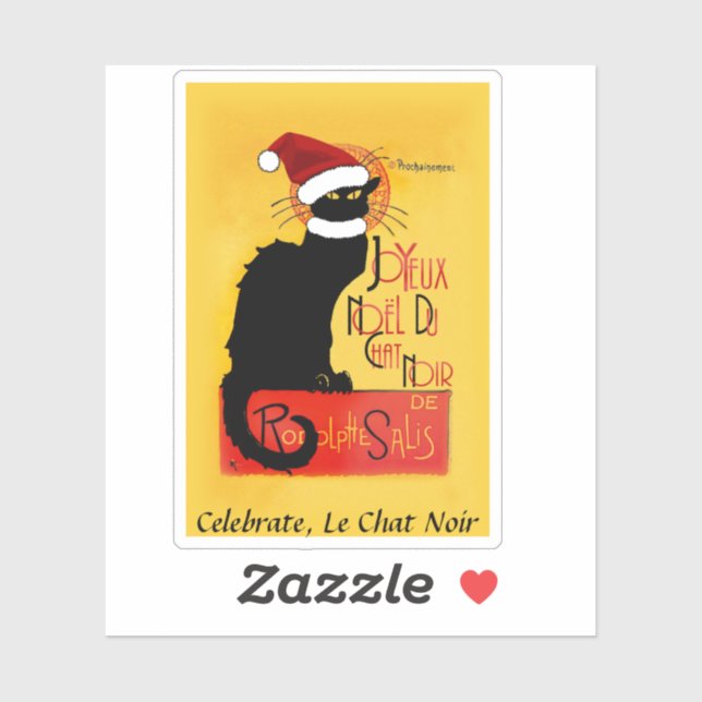 Pegatina Navidades de Le Chat Noir Joyeux Noël (Hoja)