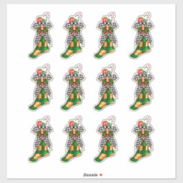 Pegatina Navidades de oro Candy Canes Xmas Cheques de Placa