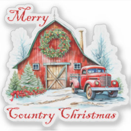 Pegatina Navidades de país