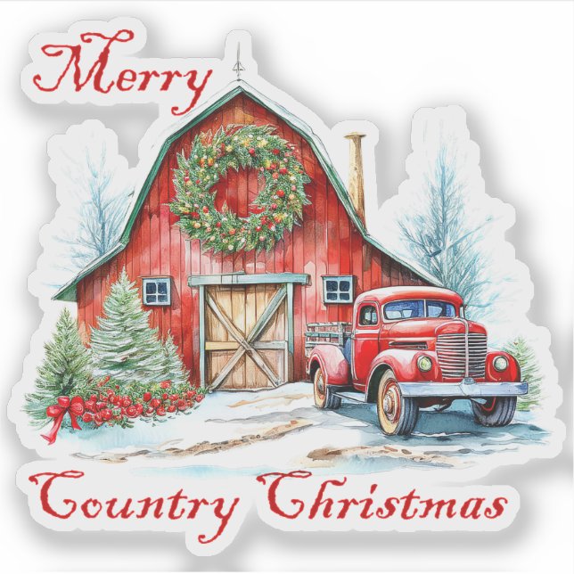 Pegatina Navidades de país (Anverso)