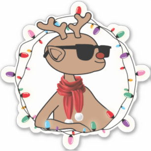 Pegatina Navidades de renos de Guay de festividades moderna