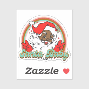 Pegatina Navidades de Santa Bebé Negro de la Cláusula Melan
