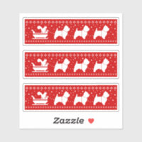 Navidades de West Highland Terriers Sleigh Dogs