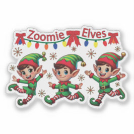 Pegatina Navidades de Zoomie Elves