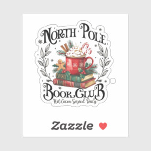 Pegatina Navidades del North Pole Book Club
