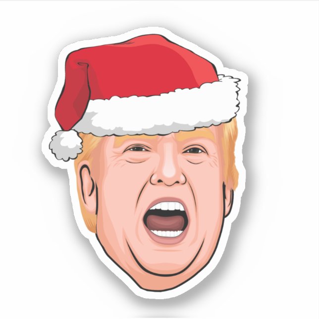 Pegatina Navidades DONALD TRUMP (Anverso)