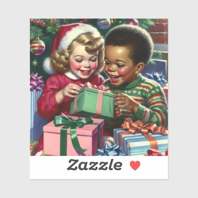 Pegatina Navidades elegantes y felices de Año Nuevo (Hoja)