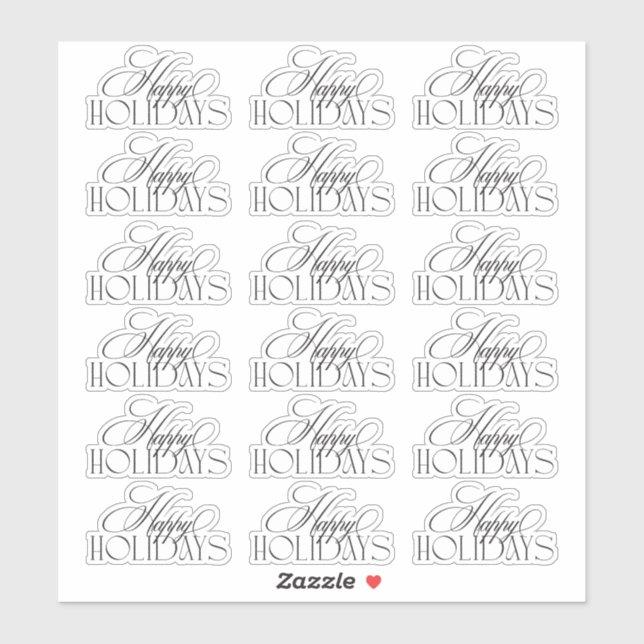 Pegatina Navidades Evergreen Elegance encantados (Hoja)