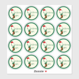 Pegatina navidades festivos de 2" Jam Canning Jar Labels