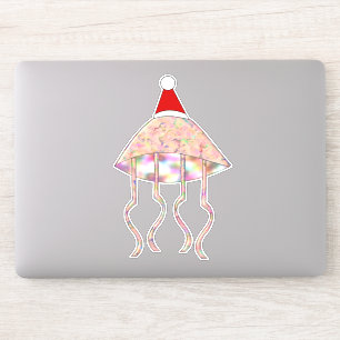 Pegatina Navidades Fiesta Jellyfish