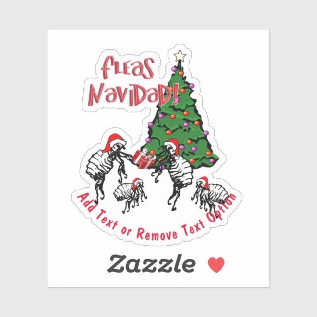 Pegatina Navidades Fleas Navidad (Hoja)