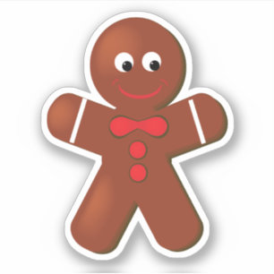 Pegatina Navidades Gingerbread Boy Cookie Vinyl
