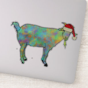 Pegatina Navidades Goat Colorful