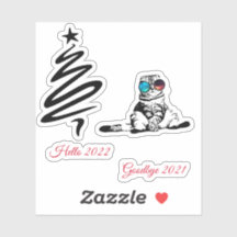 Navidades Gracioso Espacio Cute Galaxia Gafas Gato