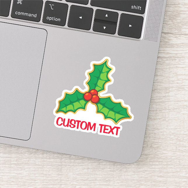 Pegatina Navidades Holly (Detalle)