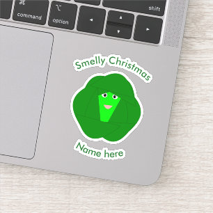 Pegatina Navidades malignos Personalizado de Bruselas Sprou