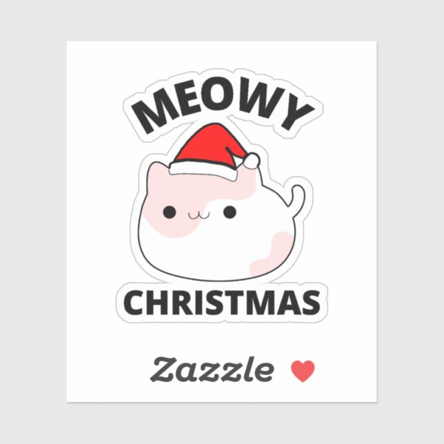 Pegatina Navidades Meowy (Hoja)