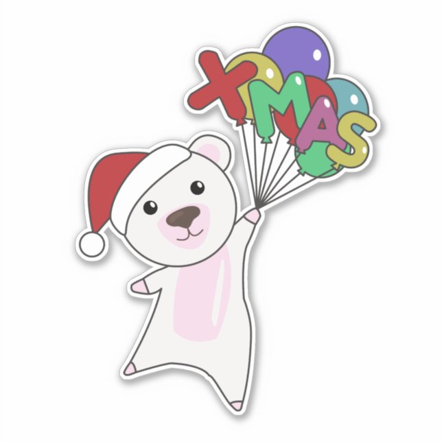 Pegatina Navidades polacos nievan animales de invierno con  (Anverso)