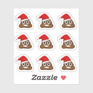 Pegatina Navidades poop emojis